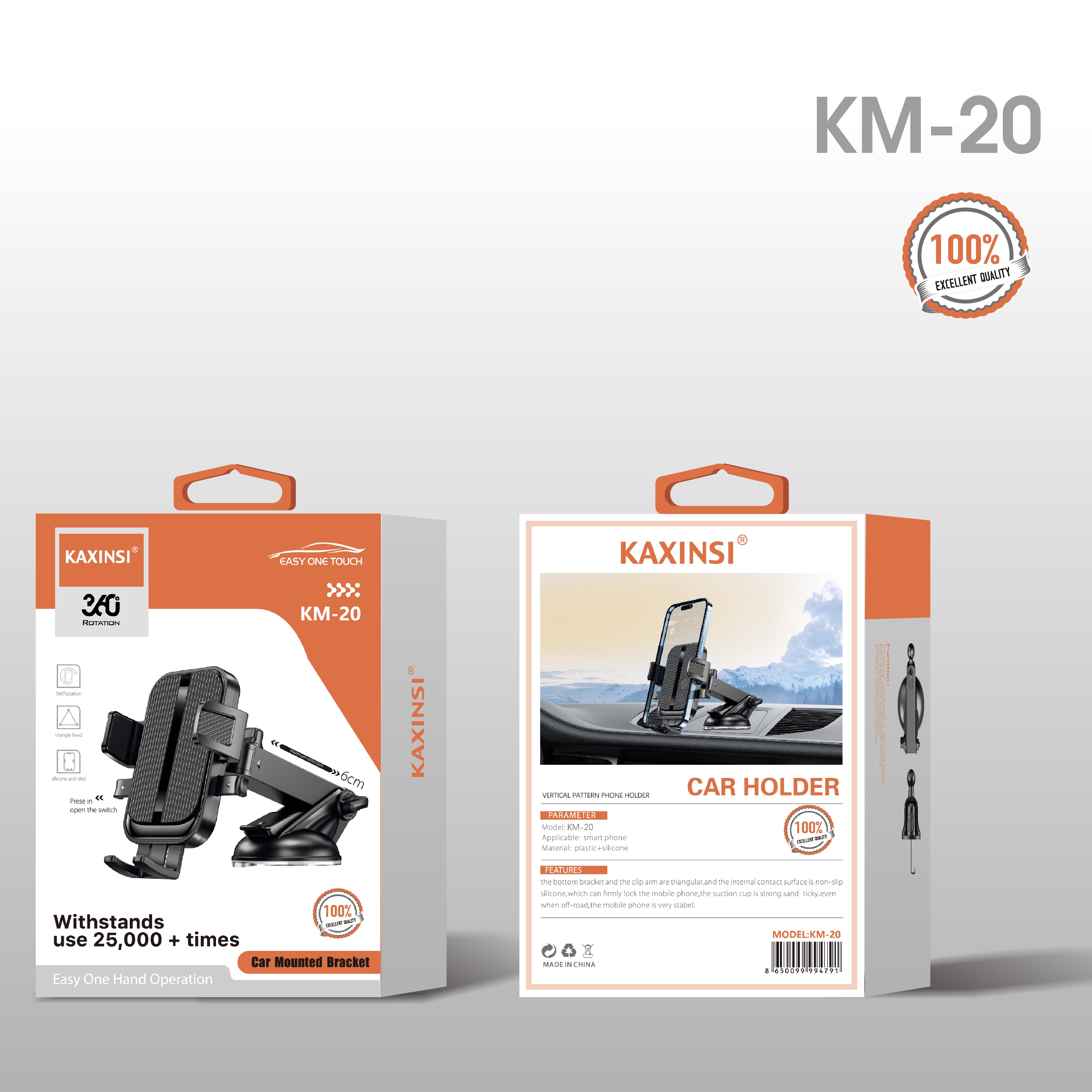 KAXINSI KM-20 Car Mounted Bracket Car &Desk Mount Voiture & Montage de Bureau