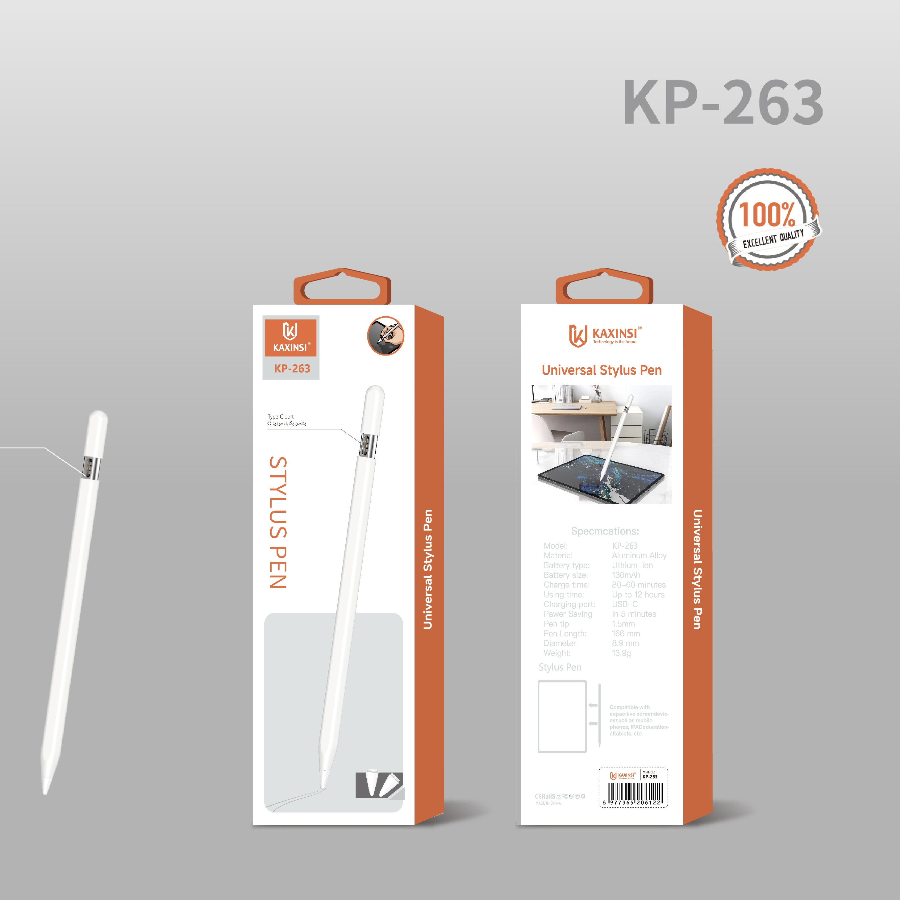 KAXINSI KP-263 Universal Stylus Pen Compatible with capacitive screen devices