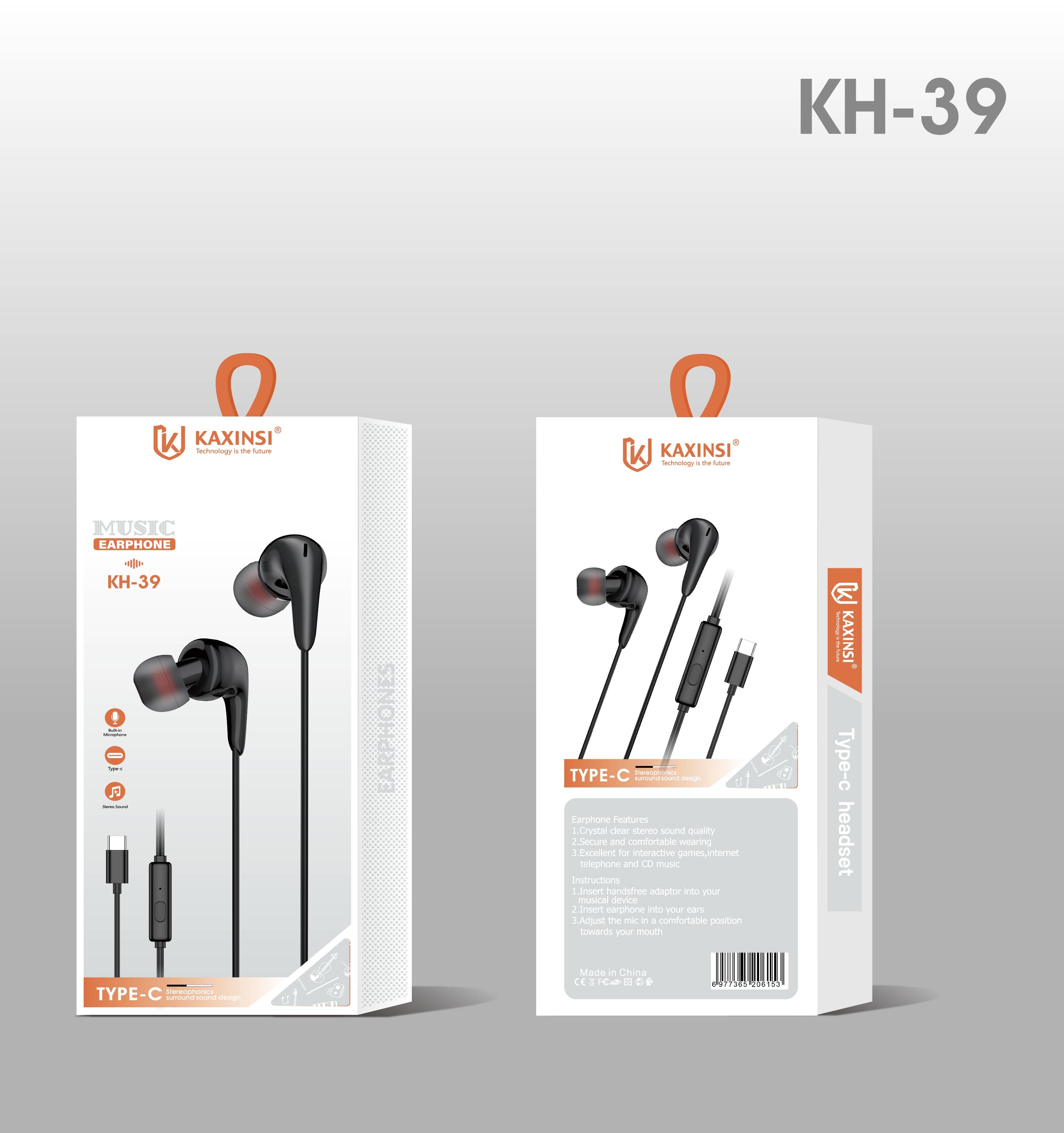 KAXINSI KH-39  Earpods with Type-C Connector