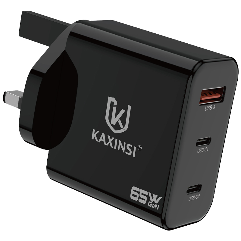 KAXINSI KC-327 UK GaN 65W Super fast-charging with convertible chargerand USB-A+C+C