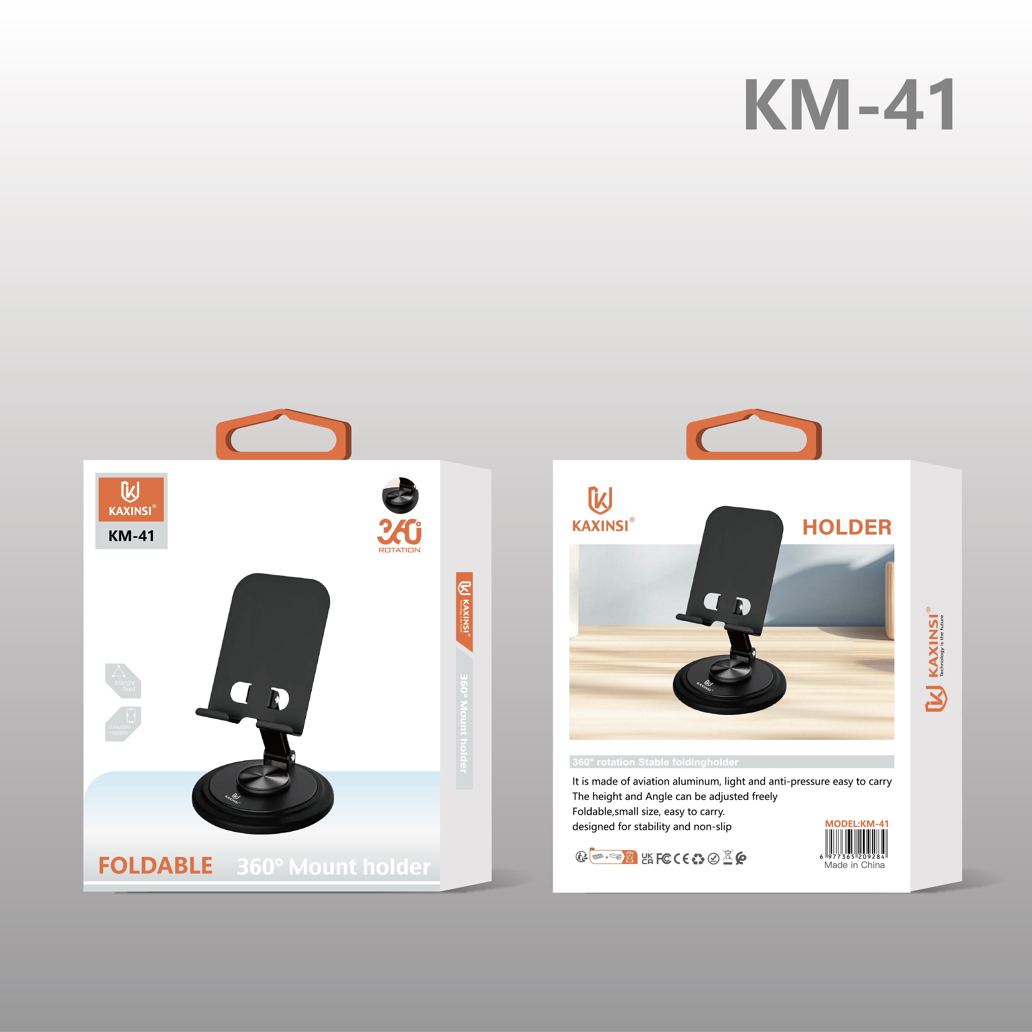 KAXINSI KM-41 360°rotation foldable Mount holder