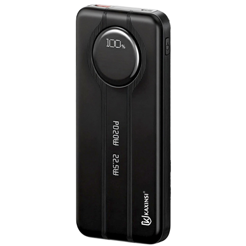 KAXINSI KP-362 10000mah 22.5W LEDFully Charging Power Bankwith lightning and T-C cableoutput and USB-A and USB-C