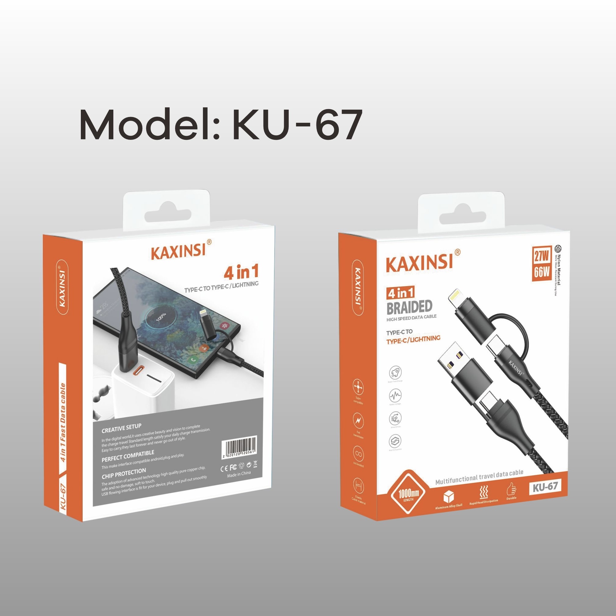 KAXINSI KU-67 4in1 data cable