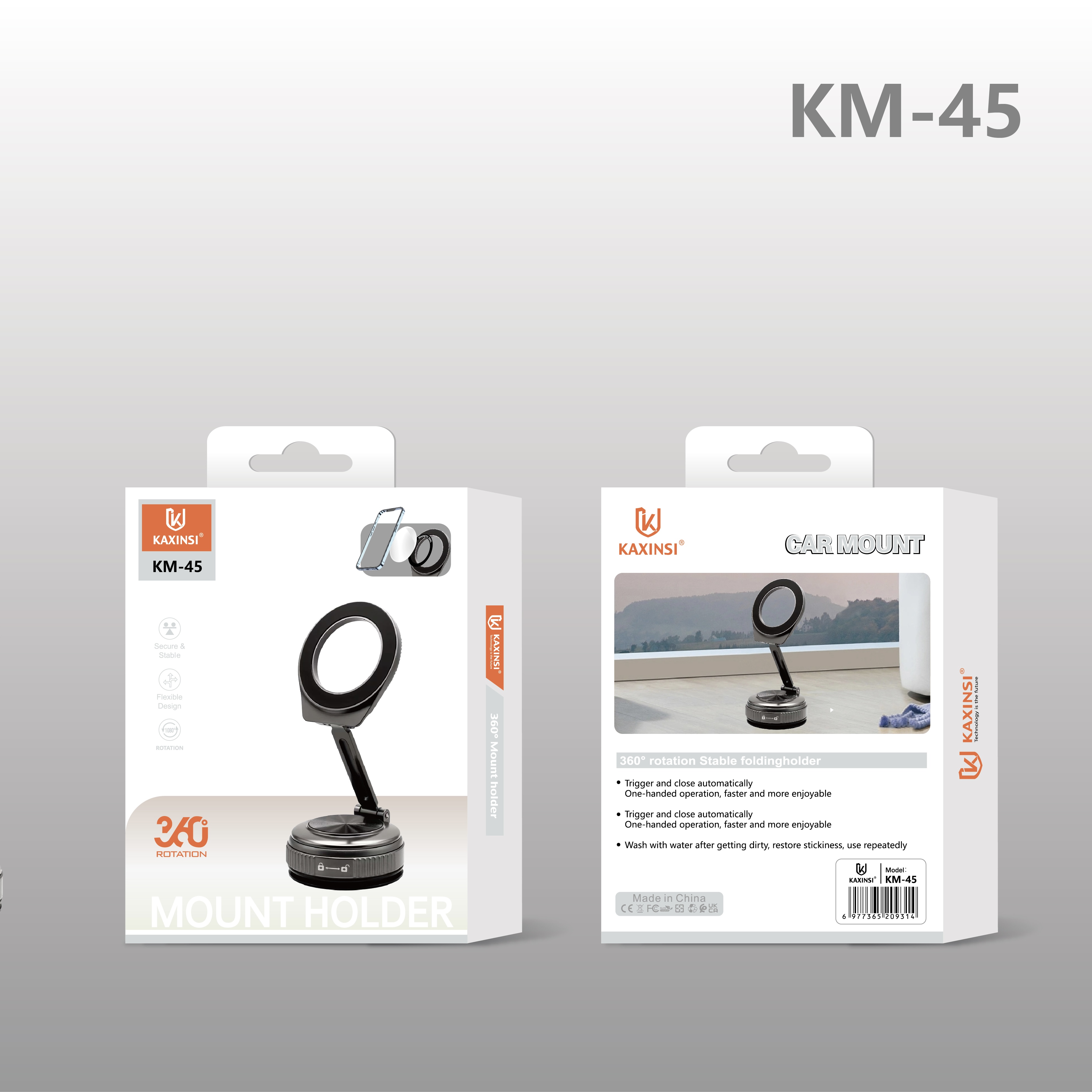 KAXINSI KM-45 360°rotation foldable Mount holder