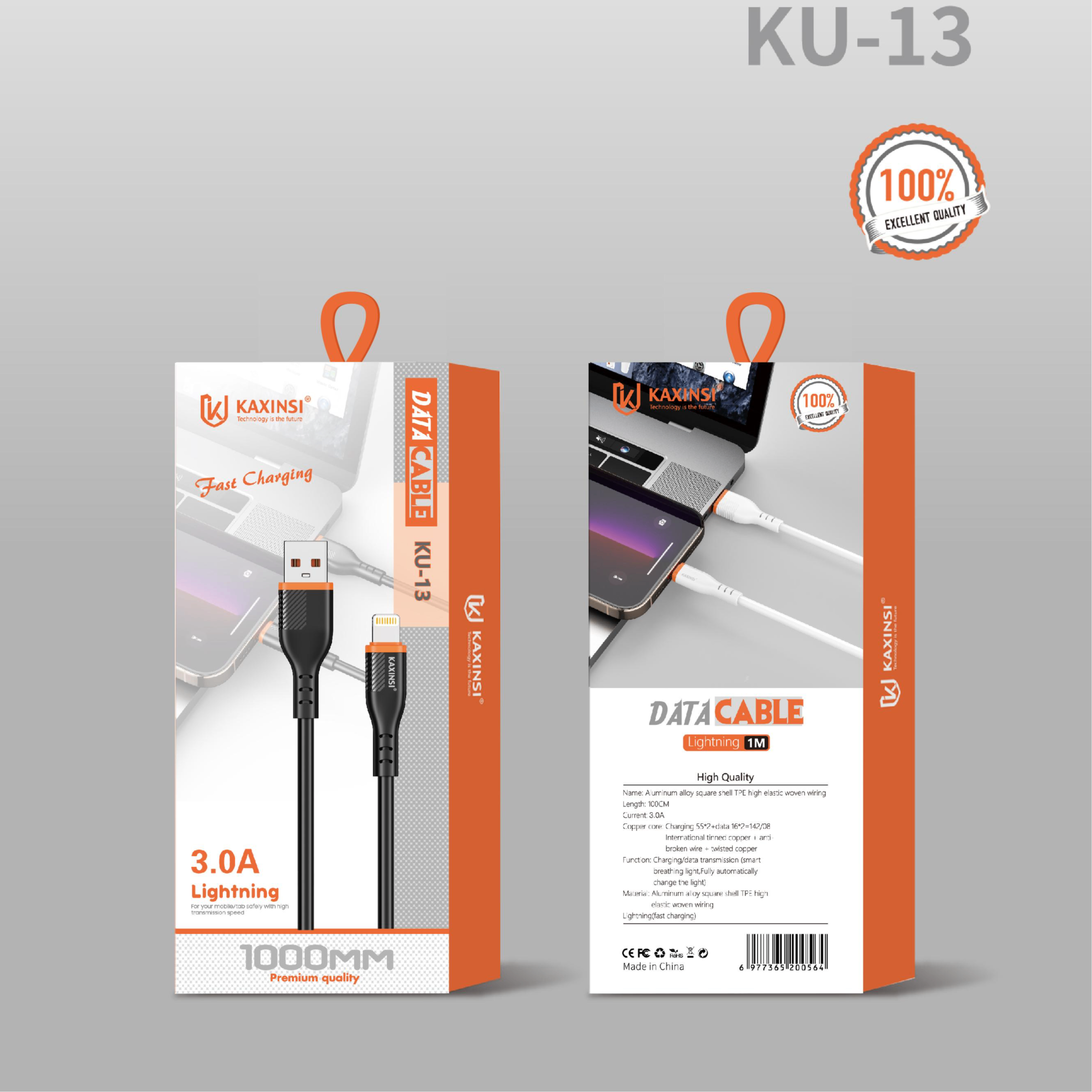 KAXINSI KU-13 1meter 3A Data cable Lighting