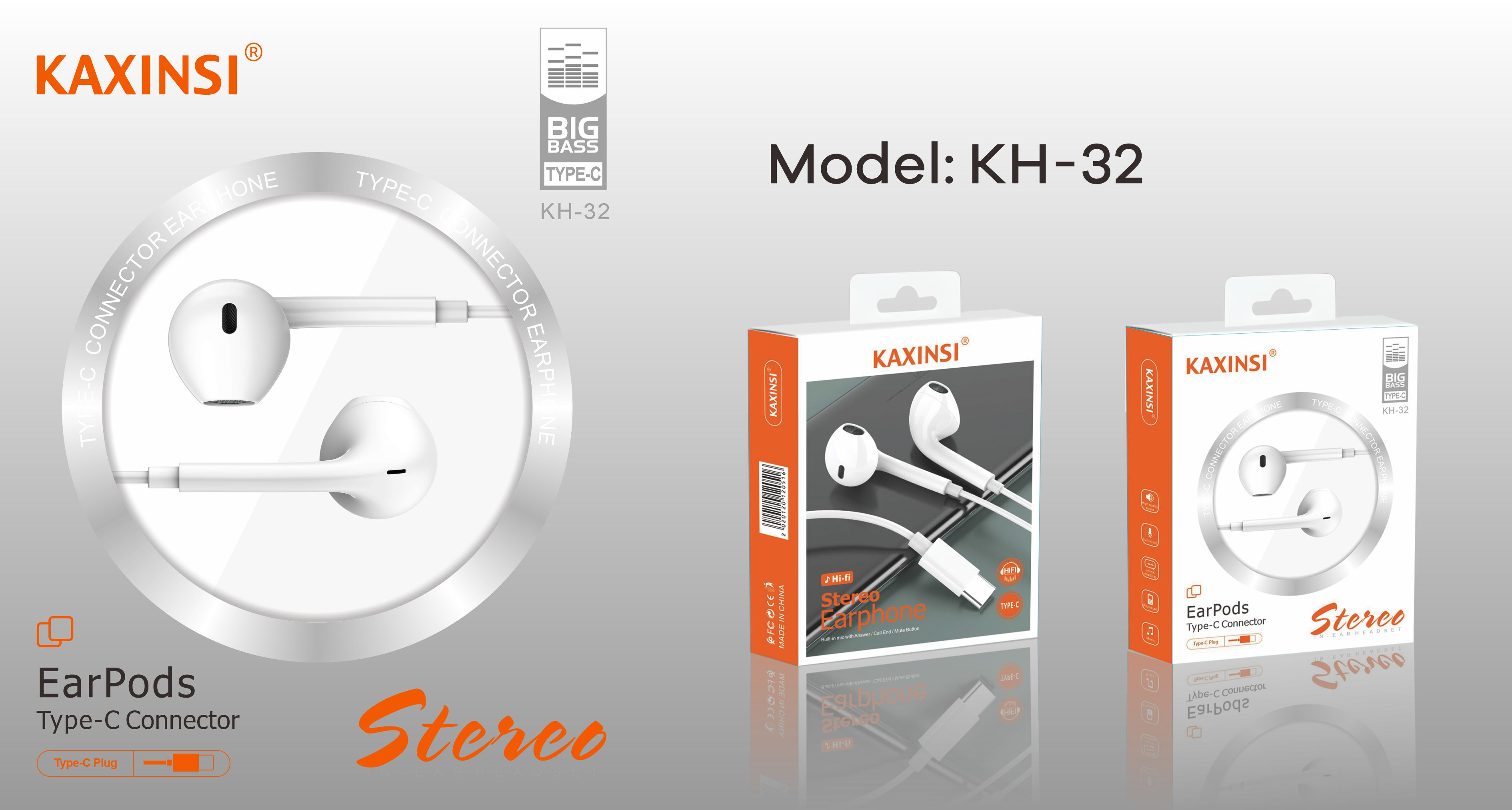 KAXINSI KH-32 Earpods with Type-C Connector