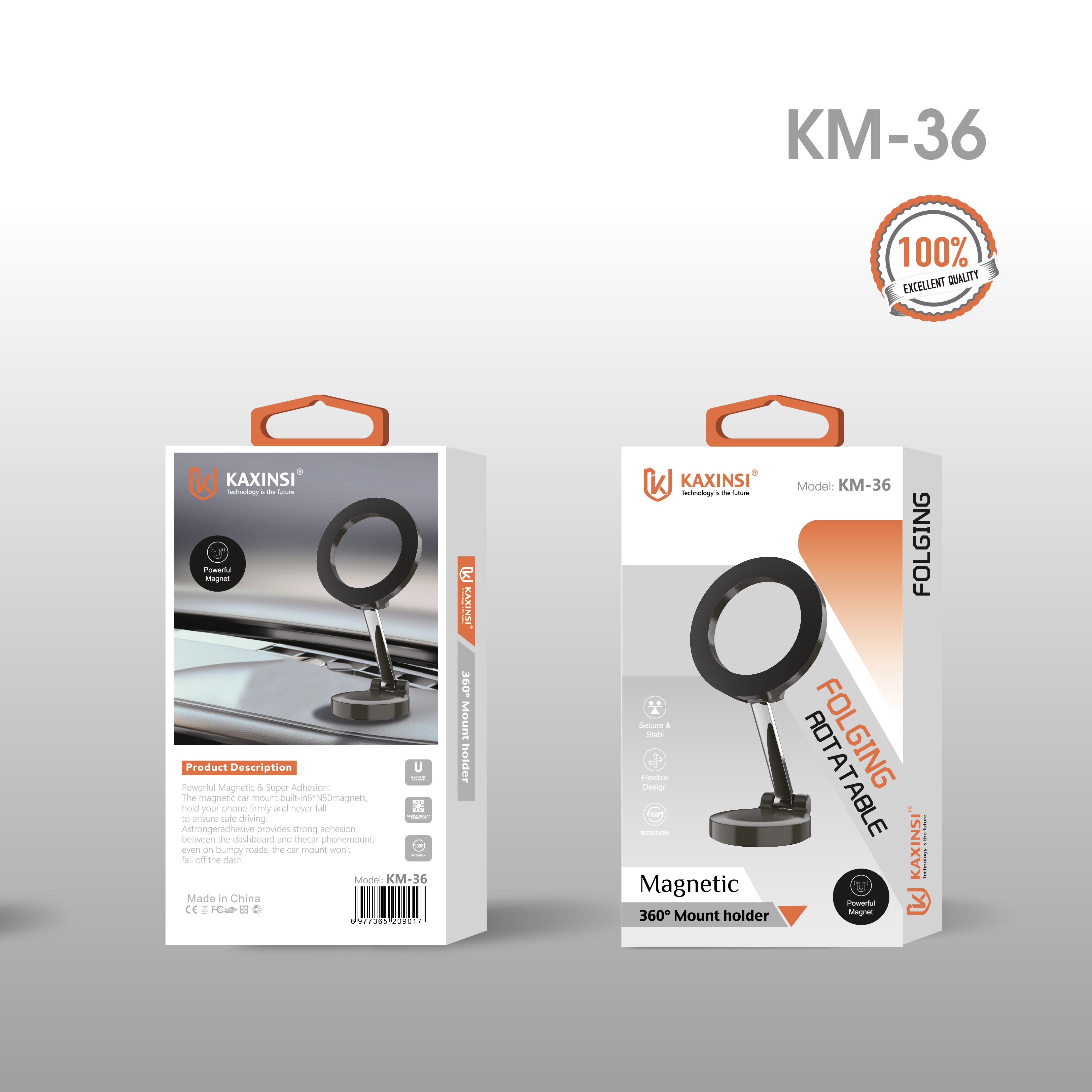KAXINSI KM-36 folging rotatable magnetic 360°mount holder
