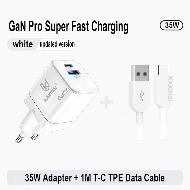 KAXINSI KC-331 EU 35W GaN fast chargingwith convertible charger and USB-A+C