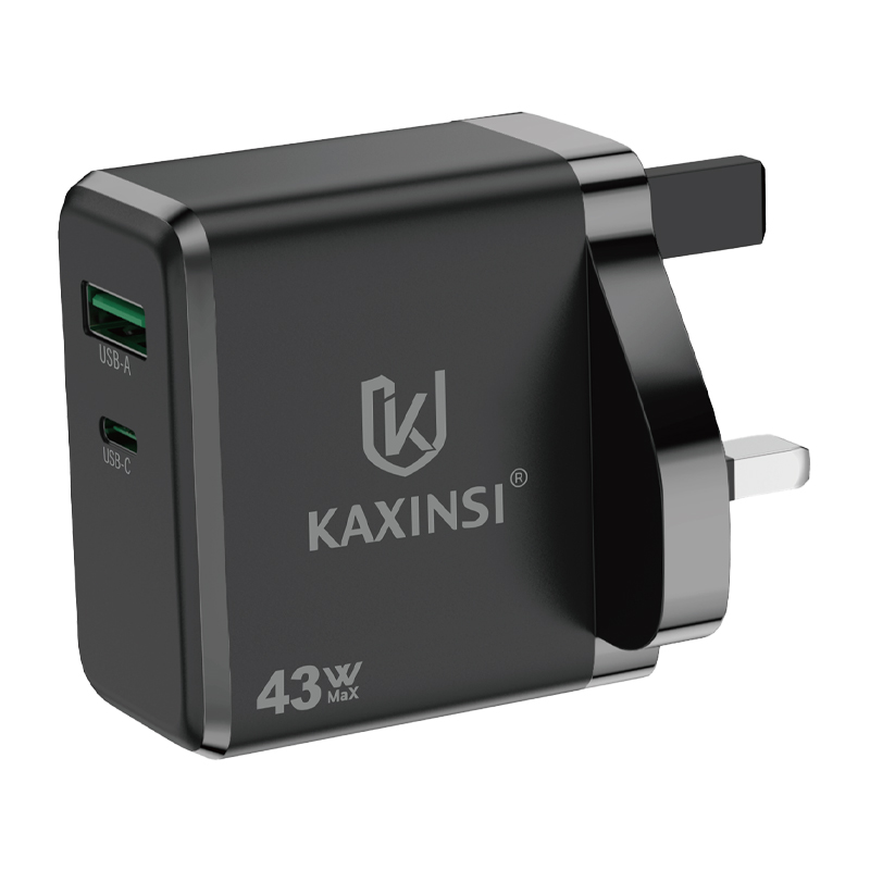 KAXINSI KC-328 UK GaN 43W Super fastcharging with convertible charger and USB-A+C