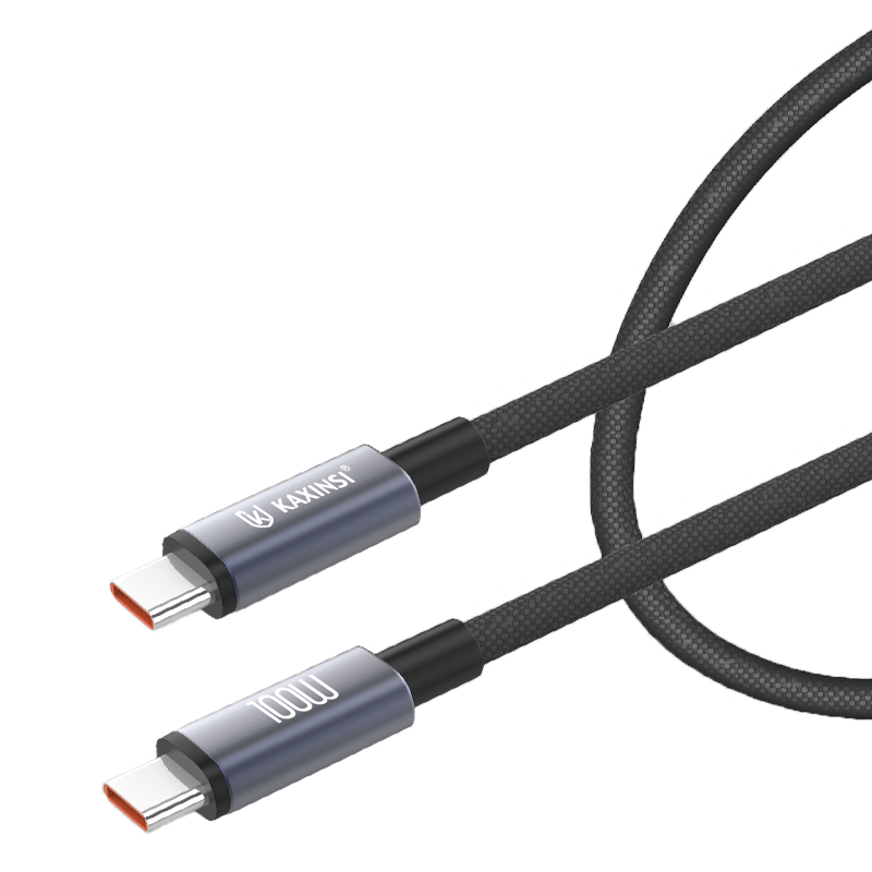 KAXINSI KU-103 100W Bio-Nylon Braided super fast charge cable with type-C to type-C