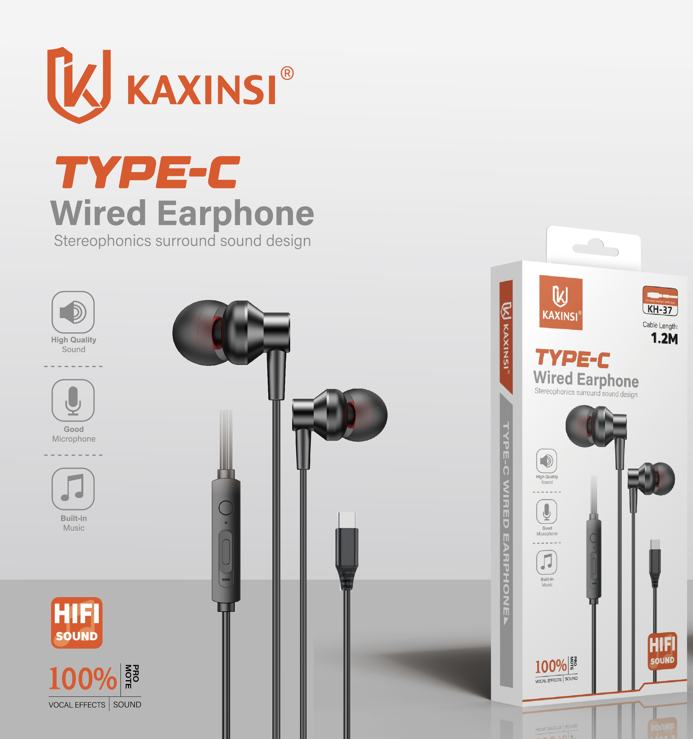 KAXINSI KH-37 Earpods with Type-C Connector