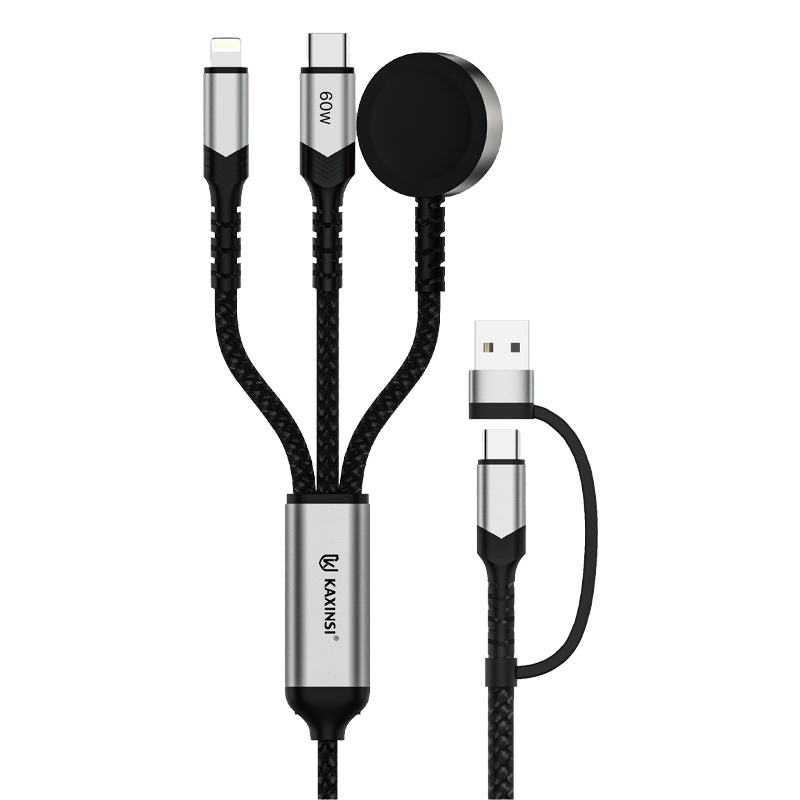 KAXINSI KU-116 60WMax 6 IN 1 multifunctional travel data cable