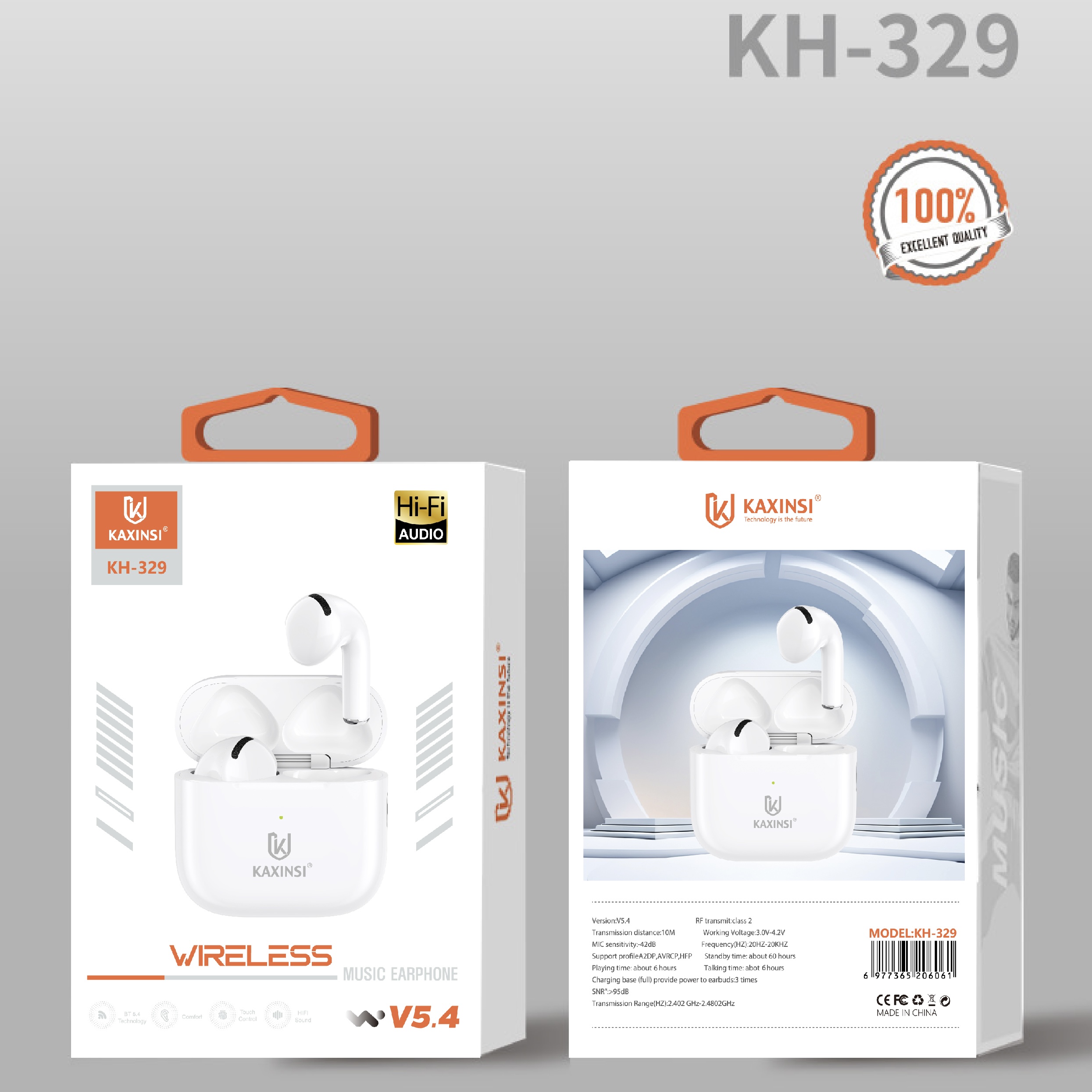 KAXINSI KH-329 V5.4 wireless music earphone
