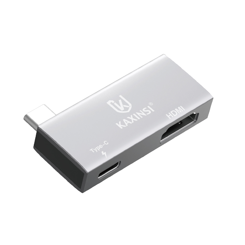KAXINSI KJ-78 2-IN-1 HUB Adapter USB-Cto USB-C + 4K HDMI