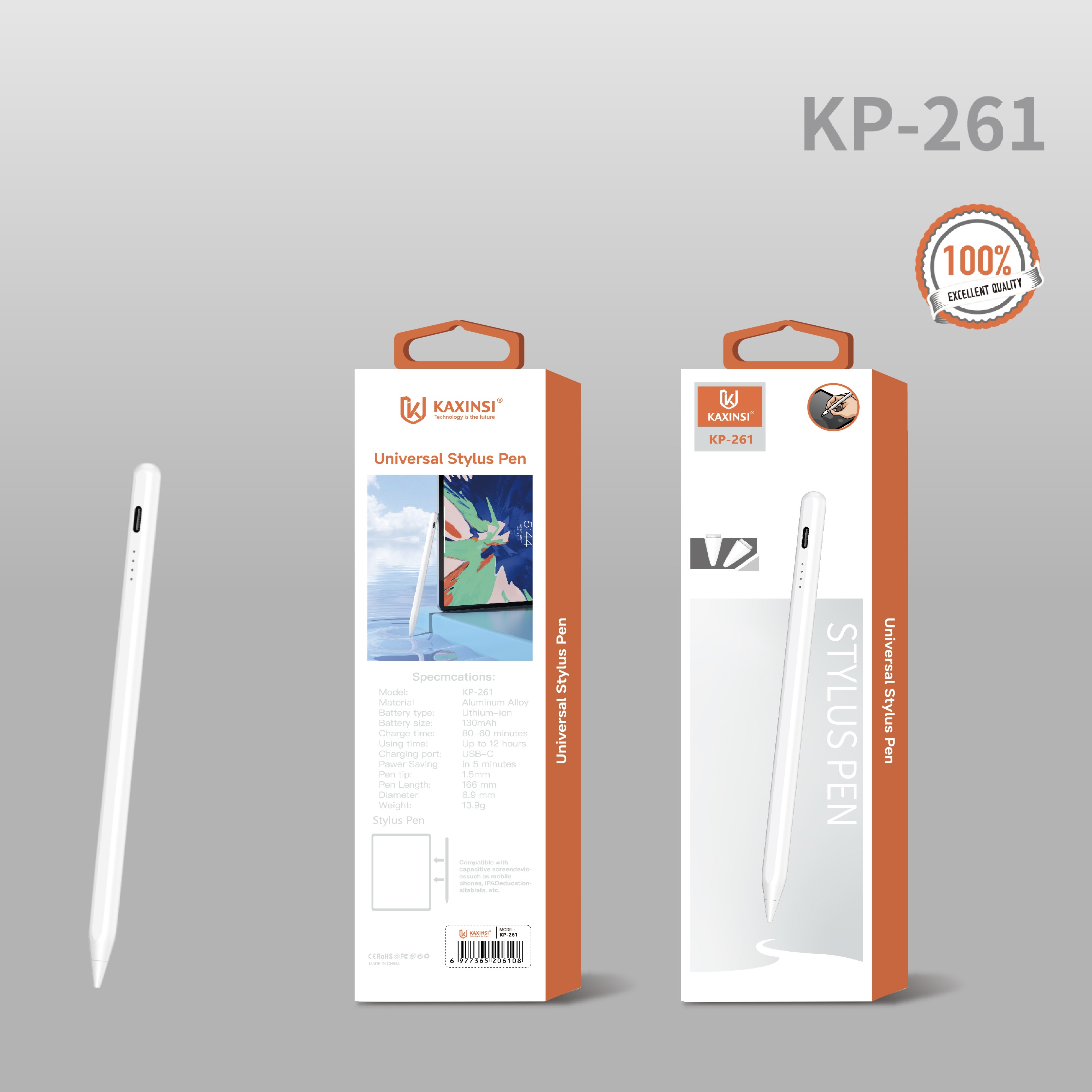 KAXINSI KP-261 Universal Stylus Pen Compatible with capacitive screen devices