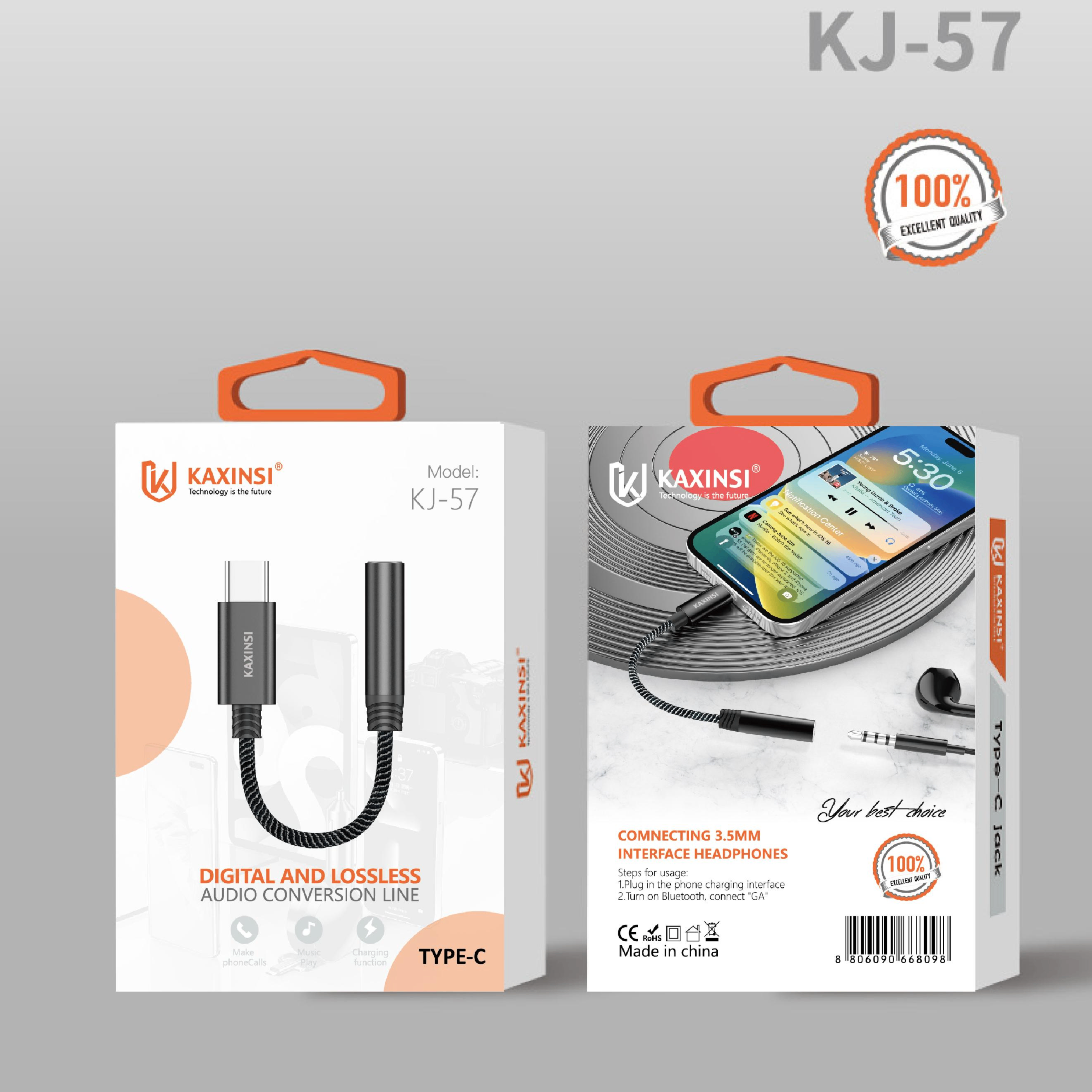 KAXINSI KJ-57  Connecting 3.5mm interface headphones In Type-C