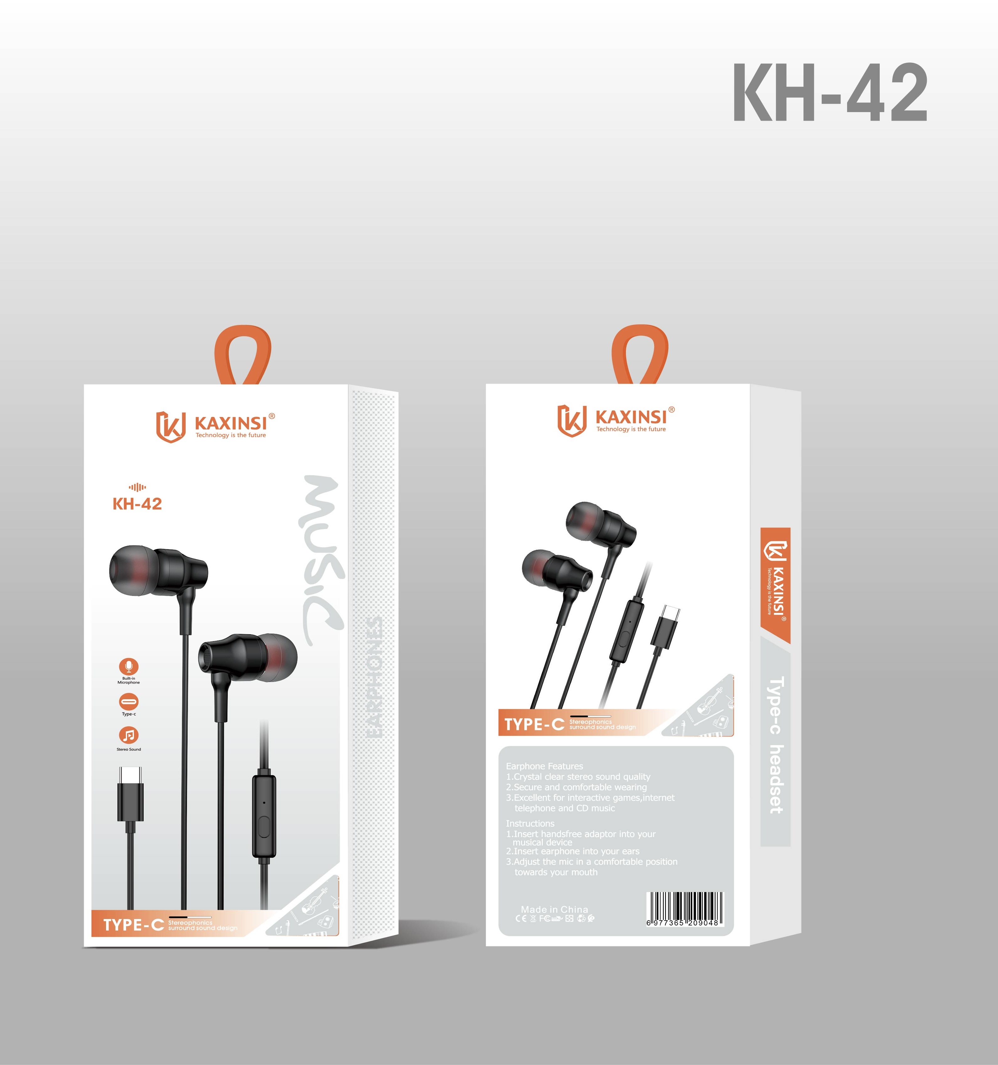 KAXINSI KH-42 Earpods with Type-C Connector