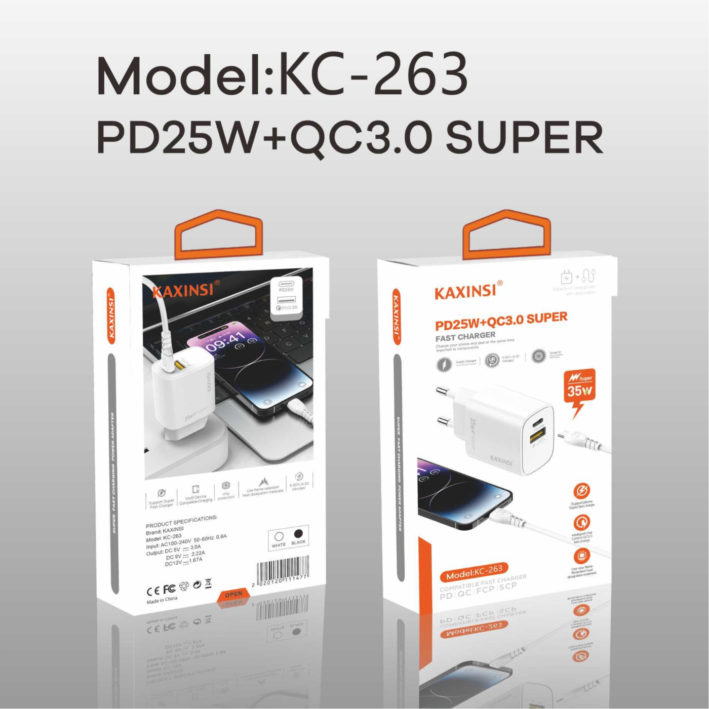 KAXINSI KC-263 EU 35W fast charging with USB-A+C