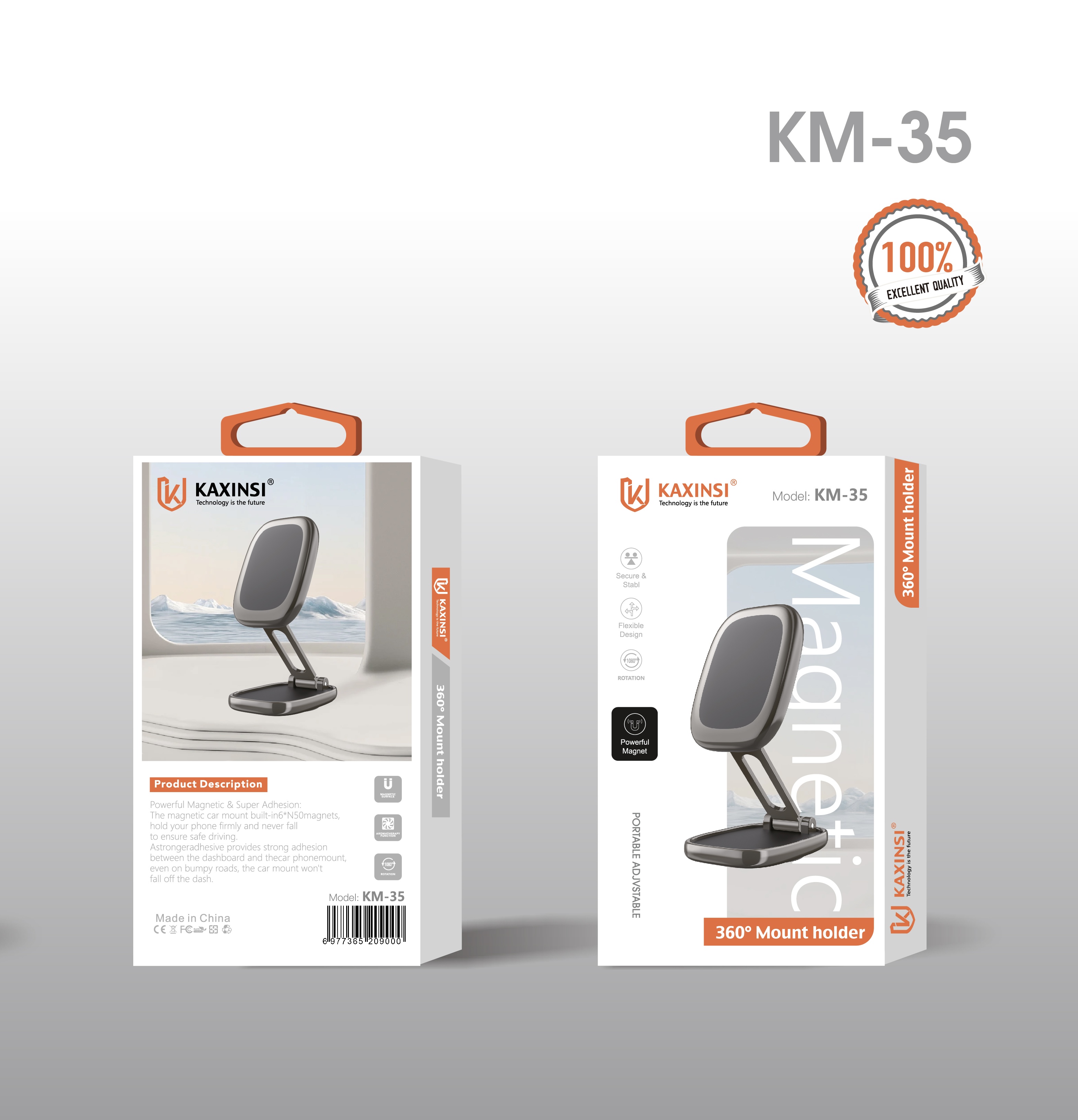 KAXINSI KM-35 Magnetic 360°Mount holder