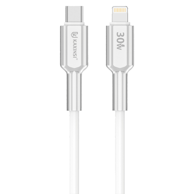KAXINSI KU-117  30w 2M length long silicone Cable with Type-C to Lightning Connector