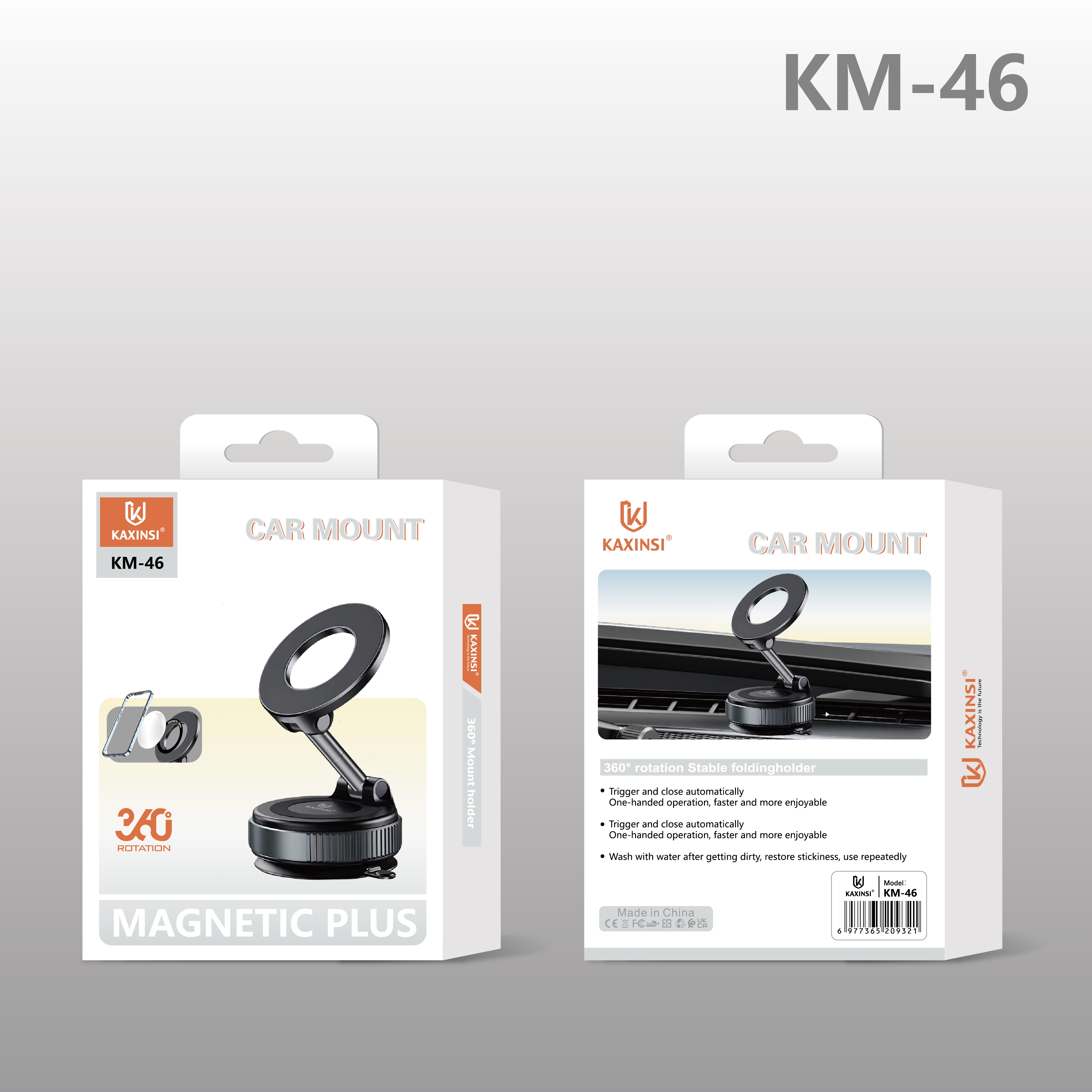 KAXINSI KM-46 360°rotation foldable Mount holder