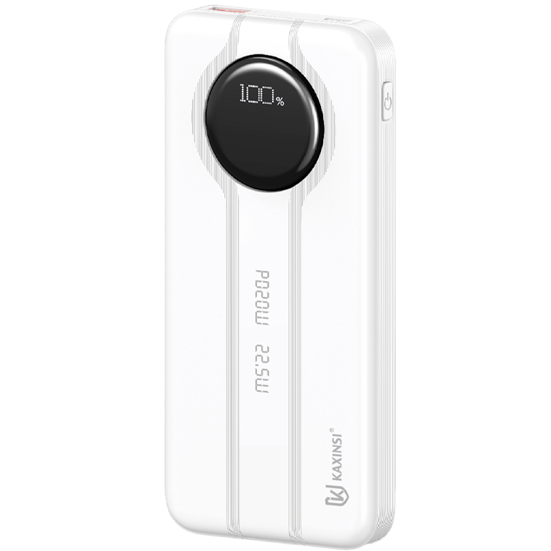 KAXINSI KP-362 10000mah 22.5W LEDFully Charging Power Bankwith lightning and T-C cableoutput and USB-A and USB-C